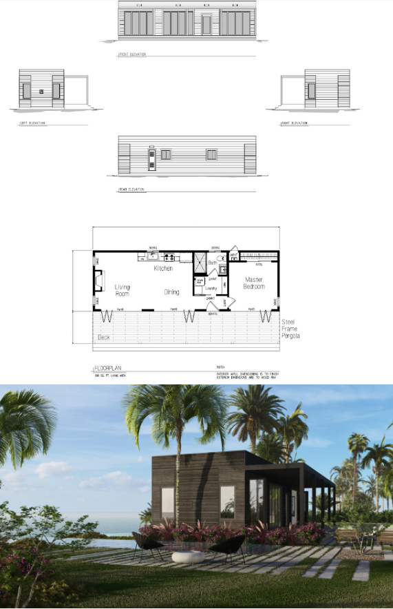 Sample One-Bedroom Home - 690 sq. ft.